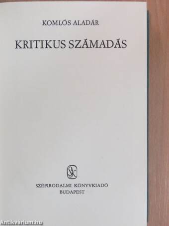 Kritikus számadás