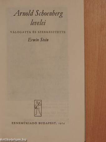 Arnold Schoenberg levelei