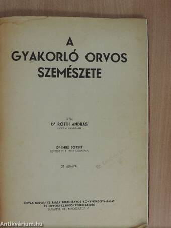 A gyakorló orvos szemészete