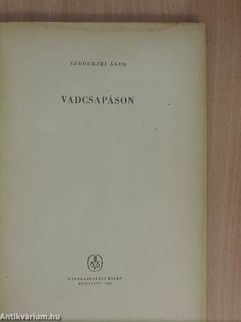 Vadcsapáson