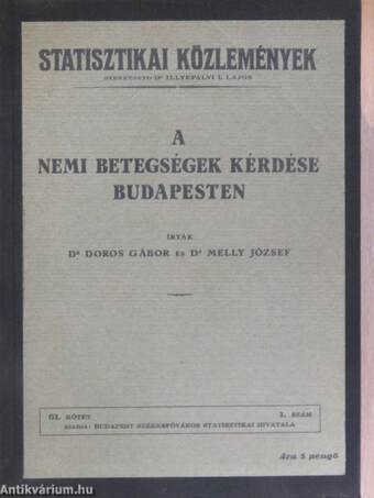 A nemi betegségek kérdése Budapesten I. (töredék)