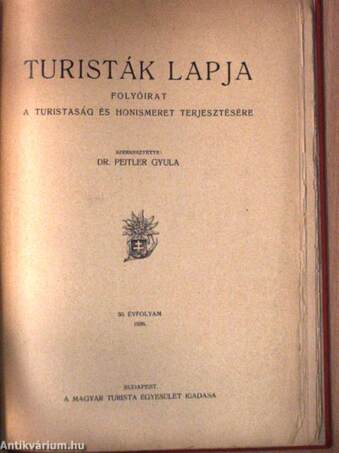 Turisták Lapja 1938. december