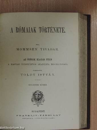 A rómaiak története III-IV. (töredék)