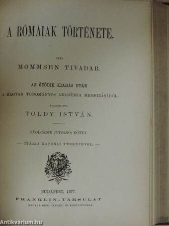 A rómaiak története VII-VIII. (töredék)