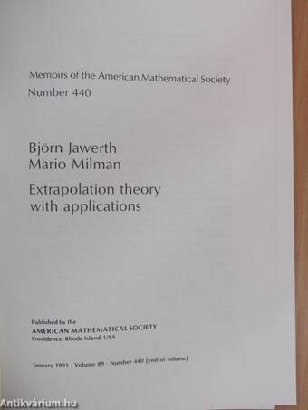 Extrapolation theory with applications