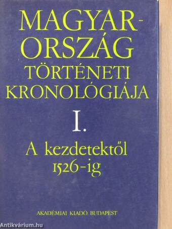 Magyarország történeti kronológiája I-IV.