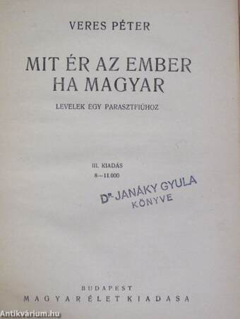 Mit ér az ember ha magyar