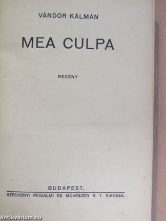 Mea Culpa I-II.