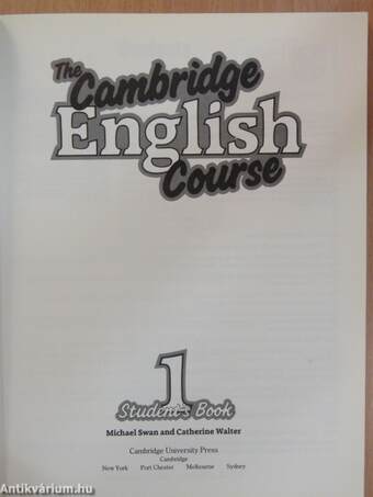 The Cambridge English Course 1. - Student's Book