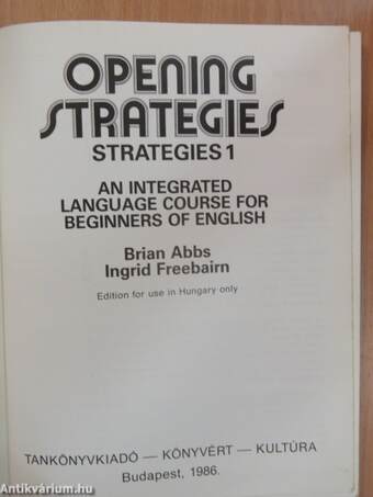 Opening Strategies - Students' Book