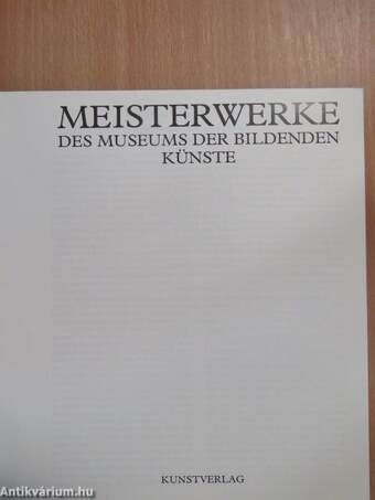 Meisterwerke des Museums der Bildenden Künste