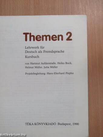 Themen 2 - Kursbuch/Arbeitsbuch