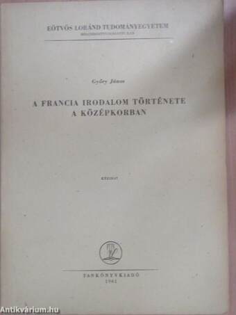 A francia irodalom története a középkorban