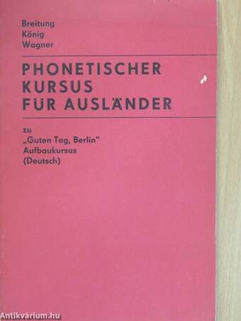 Phonetischer Kursus für Ausländer zu "Guten Tag, Berlin!"