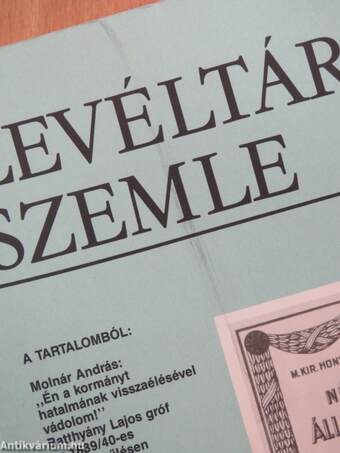 Levéltári Szemle 1995/1-4.