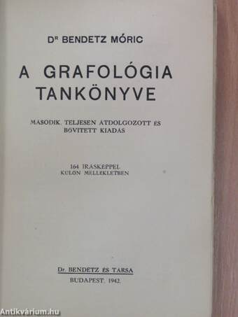 A grafológia tankönyve