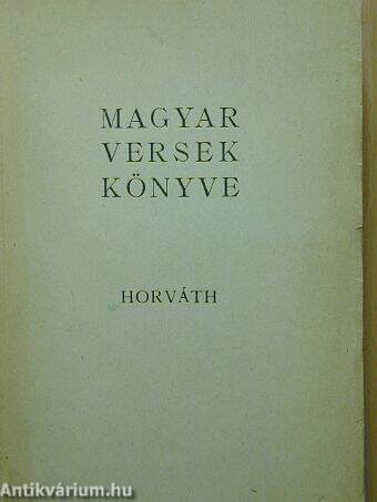 Magyar versek könyve