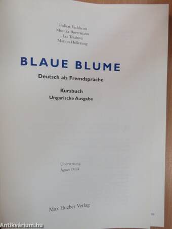 Blaue Blume - Kursbuch