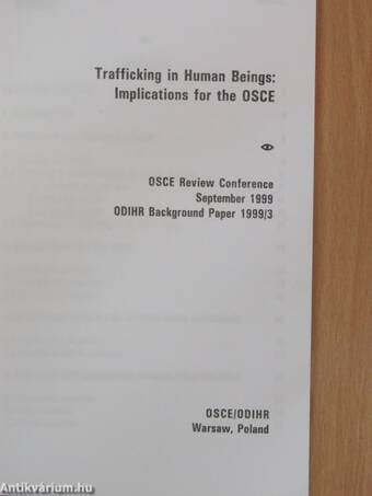 Trafficking in Human Beings: Implications for the OSCE