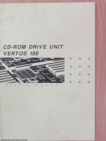 CD-ROM Drive Unit Vertos 100 - Instruction Manual