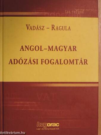 Angol-magyar adózási fogalomtár