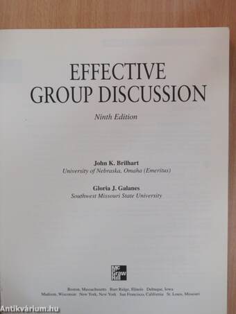 Effective Group Discussion