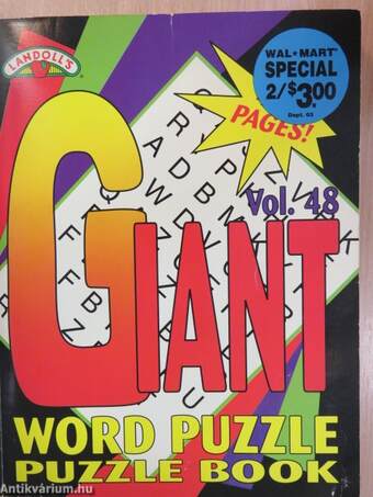 Giant Word Puzzle - Puzzle Book 48.