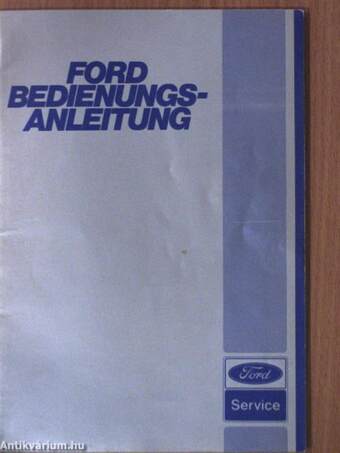 Ford Bedienungsanleitung