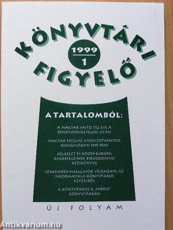 Könyvtári Figyelő 1999/1.