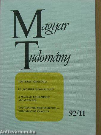 Magyar Tudomány 1992. november