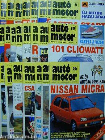 Autó-Motor 1992. (nem teljes évfolyam)