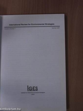 International Review for Environmental Strategies Summer 2001