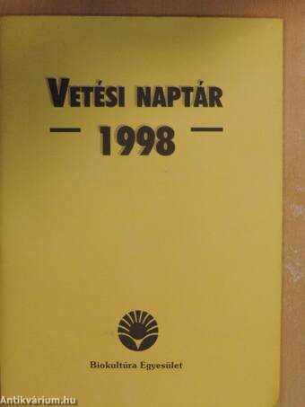 Vetési naptár 1998