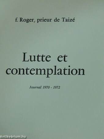 Lutte et contemplation