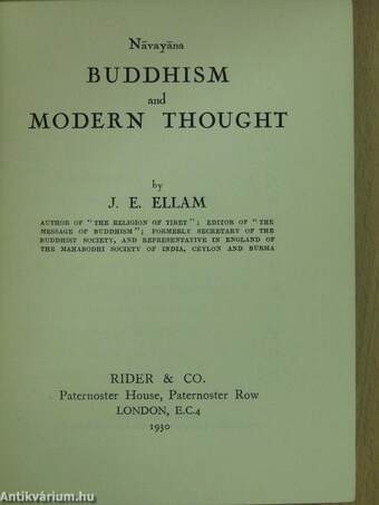 Navayana: Buddhism and Modern Thought