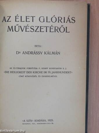 Az élet glóriás művészetéről/Hieronymo Sz. Ferenc Jézustársasági misszionárius Nápoly apostola élete 1642-1716