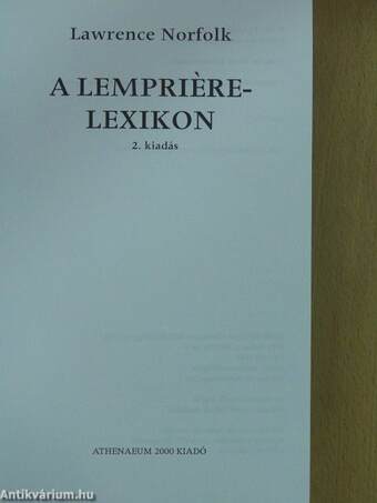 A Lempriére-lexikon