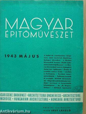 Magyar Épitőművészet 1943. május