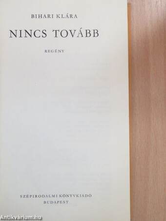 Nincs tovább