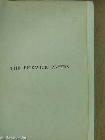 The Pickwick Papers