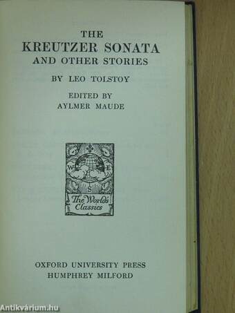 The Kreutzer Sonata and Other Stories