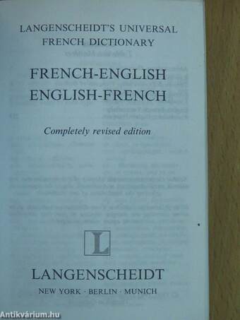 Langenscheidt's Universal French Dictionary