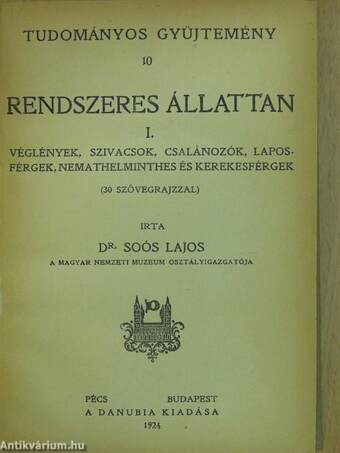 Rendszeres állattan I.