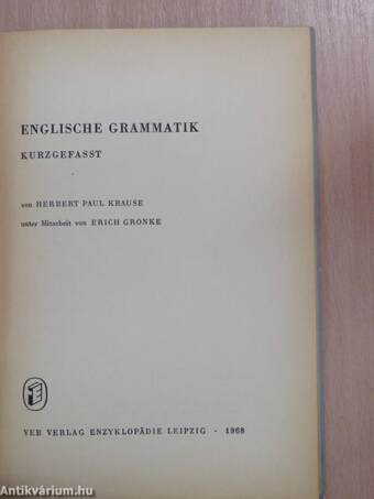 Englische Grammatik - Kurzgefasst