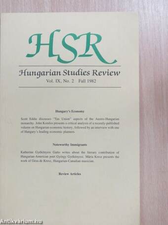 Hungarian Studies Review Fall 1982