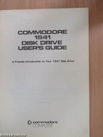 Commodore 1541 Disk Drive User's Guide