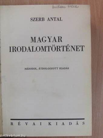 Magyar irodalomtörténet