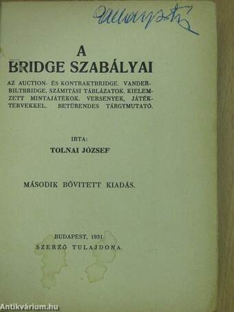 A Bridge szabályai