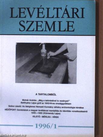 Levéltári Szemle 1996/1-4.