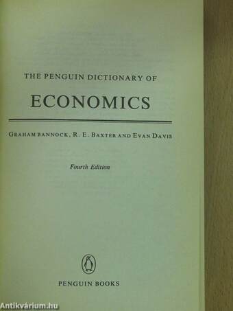 The Penguin Dictionary of Economics